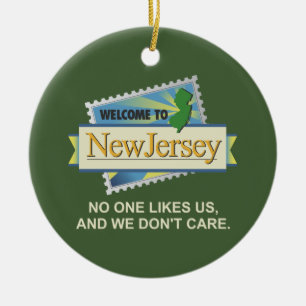 Willkommen bei NJ - Niemand mag uns und wir kümmer Keramik Ornament