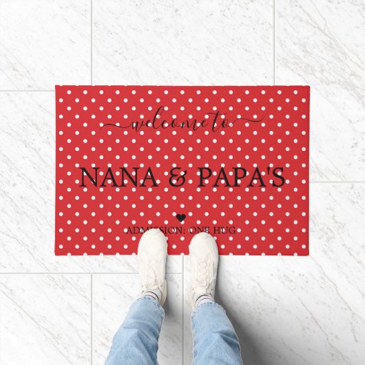 Willkommen bei Oma und Opas Haus Fußmatte (Indoor)