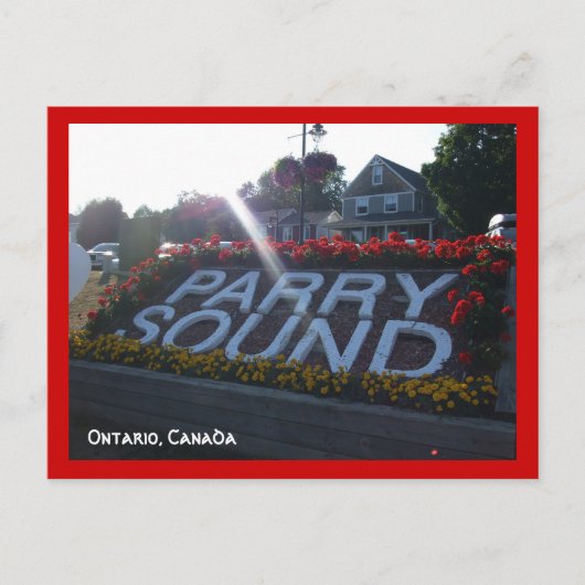 Willkommen bei Ontario, Canada-Parry Sound Postkarte (Vorderseite)