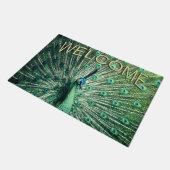 Willkommen bei Peacock Strut Fußmatte (Schrägansicht)
