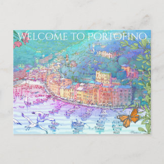 Willkommen bei Portofino Postkarte
