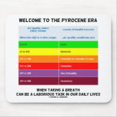Willkommen bei Pyrocene Ära Air Quality Index Geek Mousepad (Vorne)