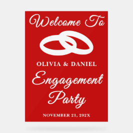 Willkommen bei Red Script Acrylschild