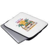 Willkommen bei Sandy Toes Sommerstrand Laptopschutzhülle (Vorne Knopf)