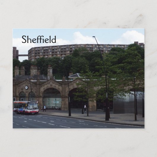 Willkommen bei Sheffield Postkarte (Vorderseite)