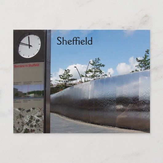 Willkommen bei Sheffield Postkarte (Vorderseite)