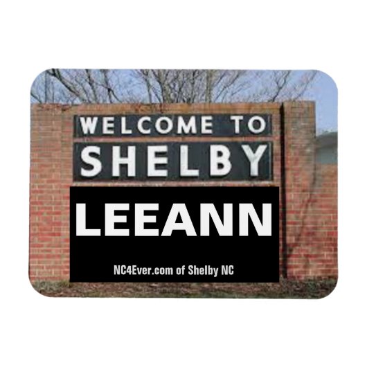 WILLKOMMEN BEI SHELBY LEEANN Flexibler Magnet (Horizontal)