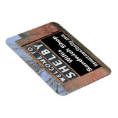 WILLKOMMEN BEI SHELBY Willis Sandwich Shop Flexibl Magnet (Rechte Seite)