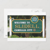 Willkommen bei Slidell Postkarte (Vorne/Hinten)