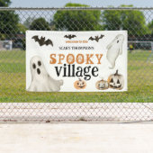 Willkommen bei Spooky Village Ghosts Name Hallowee Banner (Insitu)