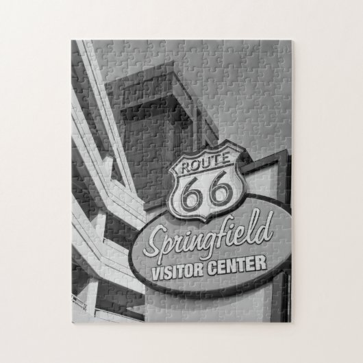 Willkommen bei Springfield Grayscale Puzzle (Vertikal)