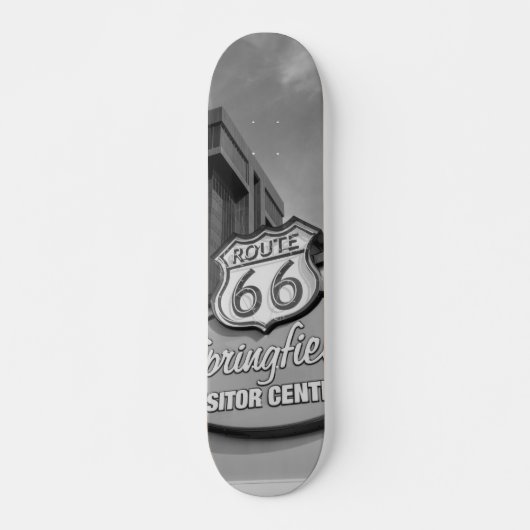 Willkommen bei Springfield Grayscale Skateboard (Vorne)