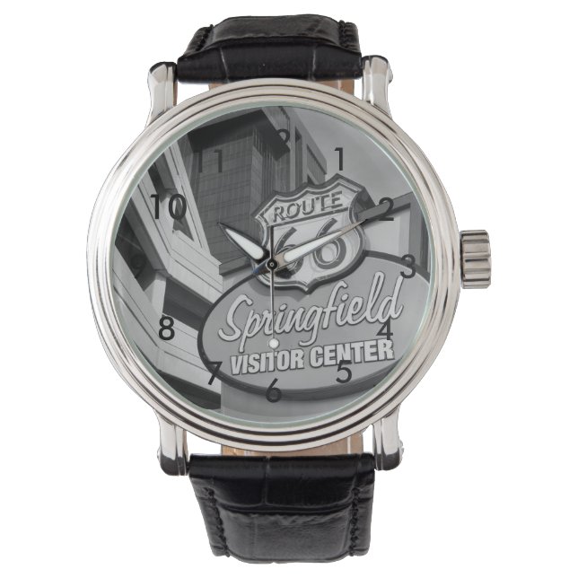 Willkommen bei Springfield Grayscale Watch Armbanduhr (Vorderseite)