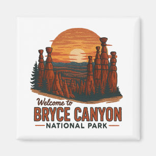 Willkommen bei Stickerei Bryce Canyon National USA Magnet