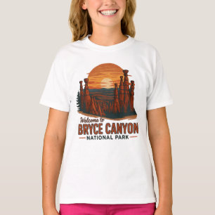 Willkommen bei Stickerei Bryce Canyon National USA T-Shirt