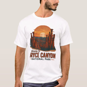 Willkommen bei Stickerei Bryce Canyon National USA T-Shirt