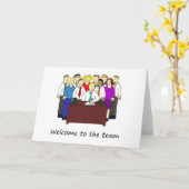 Willkommen bei Team Office Workers Karte (Gelbe Blume)