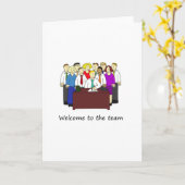 Willkommen bei Team Office Workers Karte (Gelbe Blume)