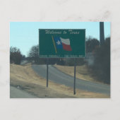 Willkommen bei Texas Postcard Postkarte (Vorderseite)