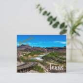 Willkommen bei Texas Postcard Postkarte (Stehend Vorderseite)