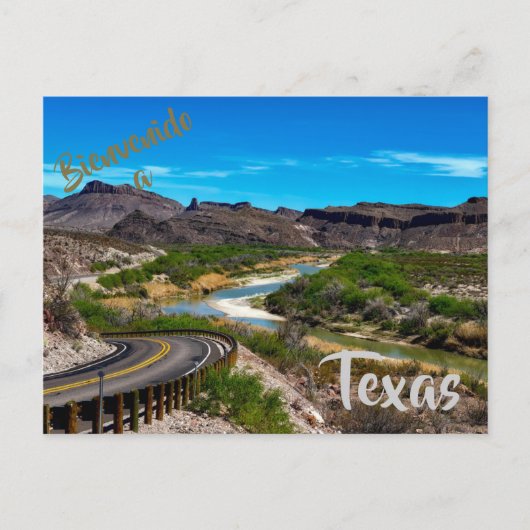 Willkommen bei Texas Postcard Postkarte (Vorderseite)