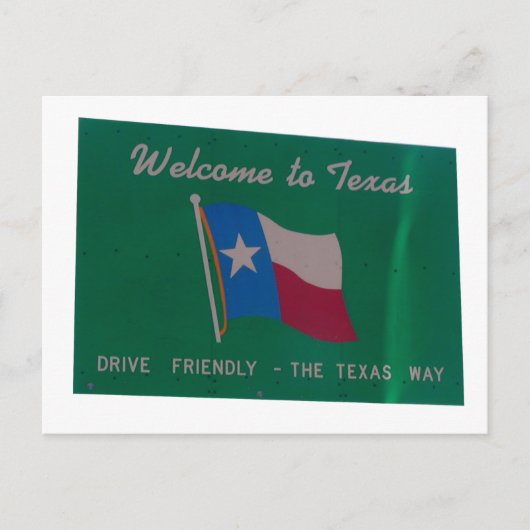 Willkommen bei texas postkarte (Vorderseite)