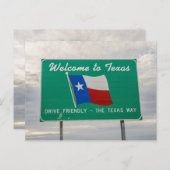 Willkommen bei Texas Sign - The Lone Star Staat Postkarte (Vorne/Hinten)