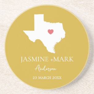 Willkommen bei Texas Wedding Party Custom Getränkeuntersetzer