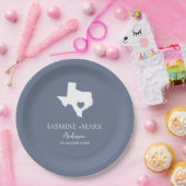 Willkommen bei Texas Wedding Party Custom Pappteller (Party)