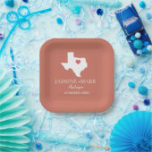 Willkommen bei Texas Wedding Party Custom Pappteller (Party)