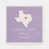 Willkommen bei Texas Wedding Party Custom Serviette (Vorderseite)