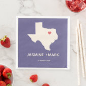 Willkommen bei Texas Wedding Party Custom Serviette (Beispiel)