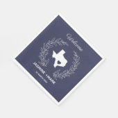 Willkommen bei Texas Wedding Party Custom Serviette (Ecke)