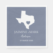 Willkommen bei Texas Wedding Party Custom Serviette (Vorderseite)