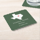 Willkommen bei Texas Wedding Party Custom Untersetzer (angewinkelt)