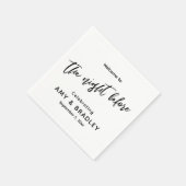 Willkommen bei The Night Before Handwriting Typogr Serviette (Ecke)