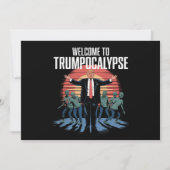 Willkommen bei Trump-ocalypse Funny Trump Hallowee Einladung (Vorderseite)