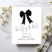 Willkommen bei Tying The Knot mit schwarzer Schlei Poster