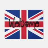 Willkommen bei Union Jack British Skull Fußmatte (Vorderseite)
