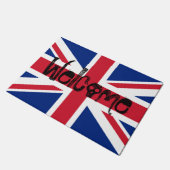 Willkommen bei Union Jack British Skull Fußmatte (Schrägansicht)