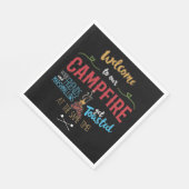 Willkommen bei unserem Campfire Serviette (Ecke)