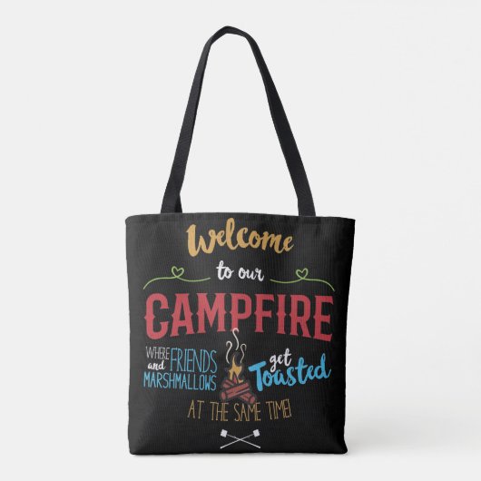 Willkommen bei unserem Campfire Tasche (Rückseite)