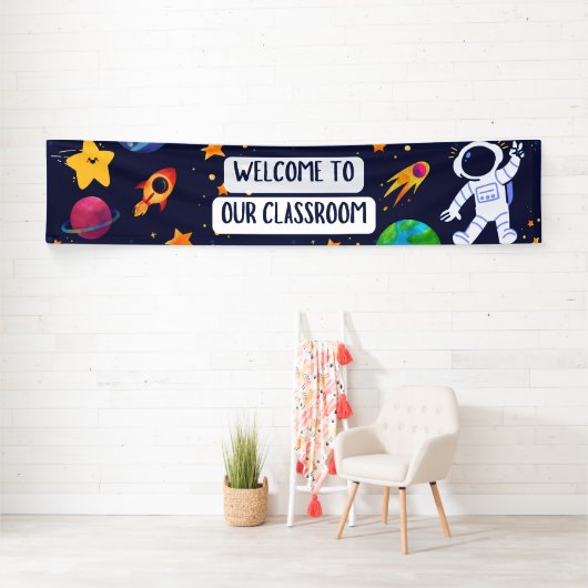 Willkommen bei unserem Classroom Banner in Navy Fu (Insitu)
