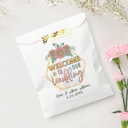 Willkommen bei unserem Hochzeitsamnamendatum Geschenktütchen (Versiegelt)