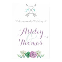 Willkommen bei unserem Hochzeitszeichen | Floral |