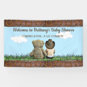 Willkommen bei unserem Lil' Cowboy Ethnic Baby Boy Banner (Horizontal)