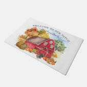 Willkommen bei unserem Patch | Autumn Pumpkin Farm Fußmatte (Schrägansicht)