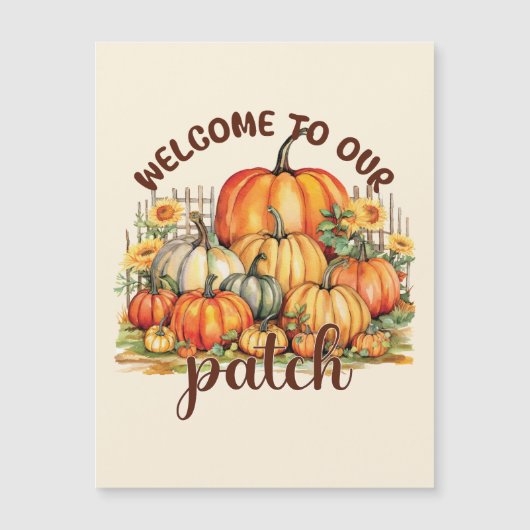 Willkommen bei unserem Patch Magnetkarte (Vorderseite)