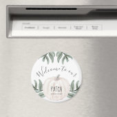 Willkommen bei unserem Patch mit Name und Herbst P Magnet (In Situ (Geschirrspüler))