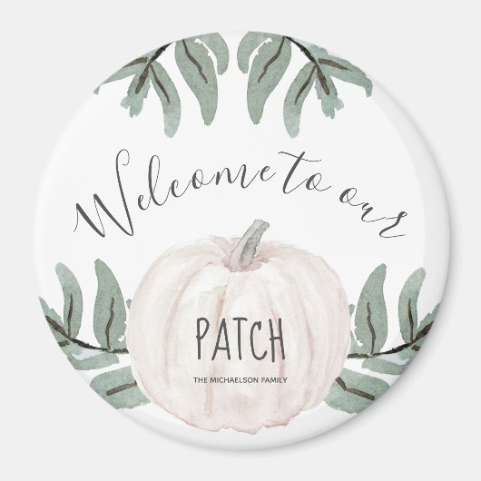 Willkommen bei unserem Patch mit Name und Herbst P Magnet (Vorne)